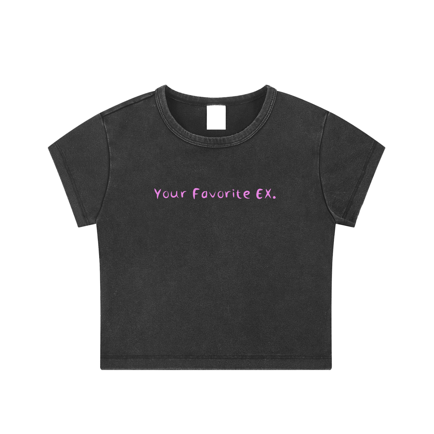 Trendy Snow-Washed Crop Top