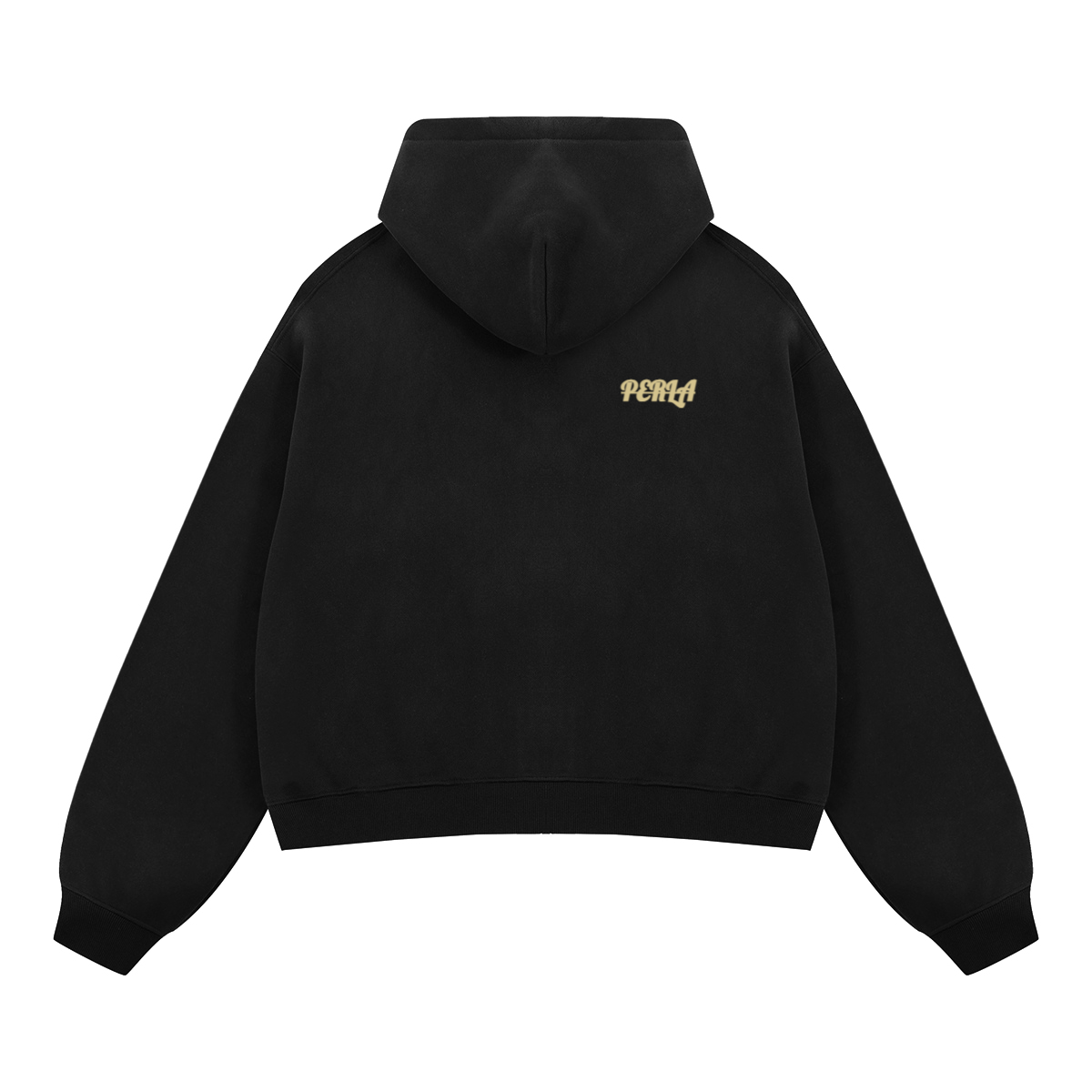 Unisex Boxy Cropped Fleece Zip-up Hoodie(380GSM)