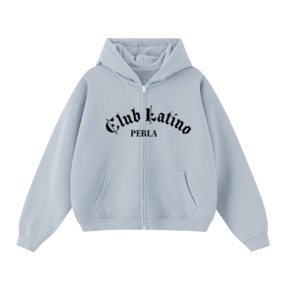 Unisex Cropped Oversized Zip-up Hoodie (460 GSM)