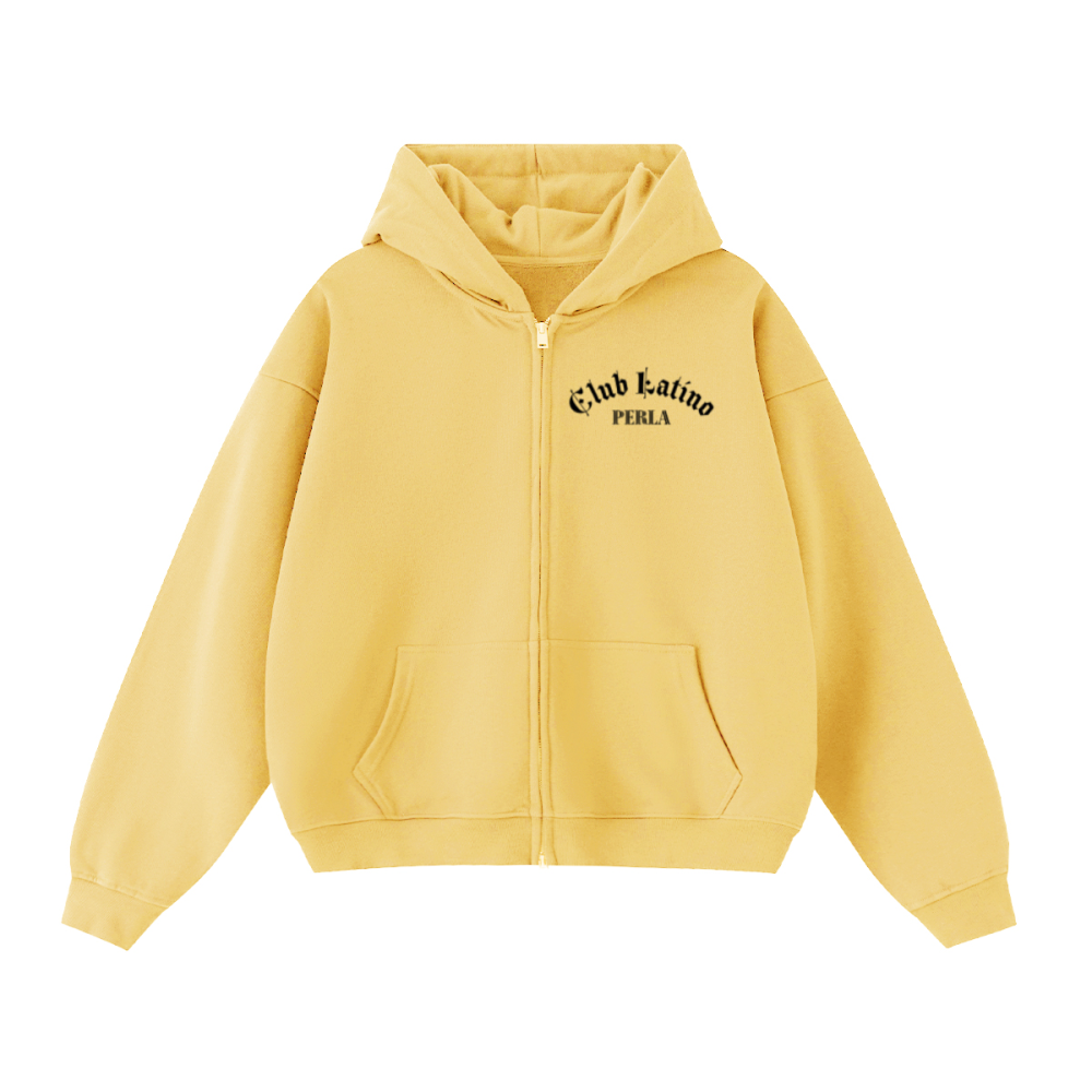 Unisex Cropped Double-Zip Hoodie (460 GSM)