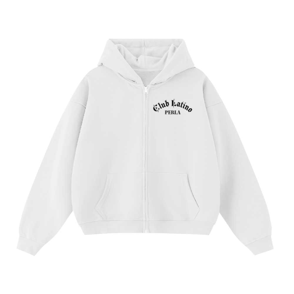 Unisex Cropped Double-Zip Hoodie (460 GSM)