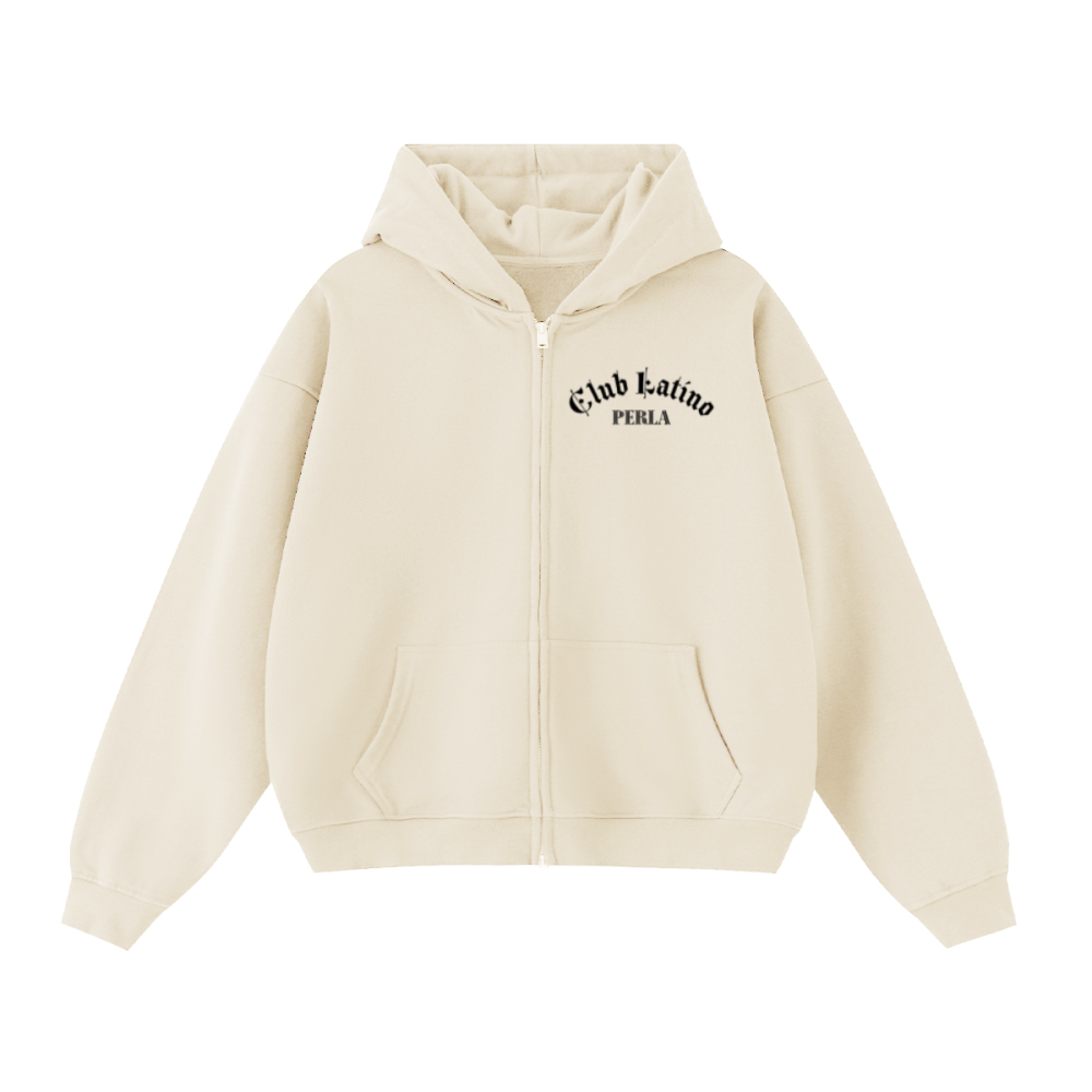 Unisex Cropped Double-Zip Hoodie (460 GSM)