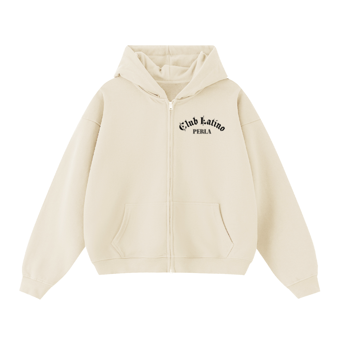 Unisex Cropped Double-Zip Hoodie (460 GSM)