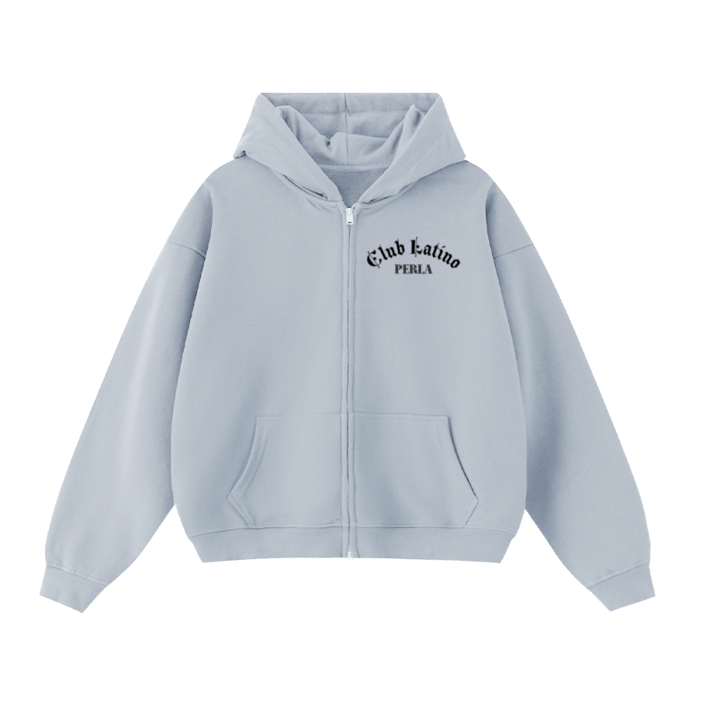 Unisex Cropped Double-Zip Hoodie (460 GSM)