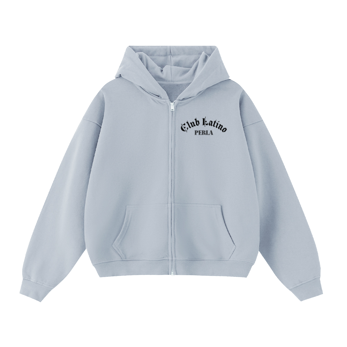 Unisex Cropped Double-Zip Hoodie (460 GSM)