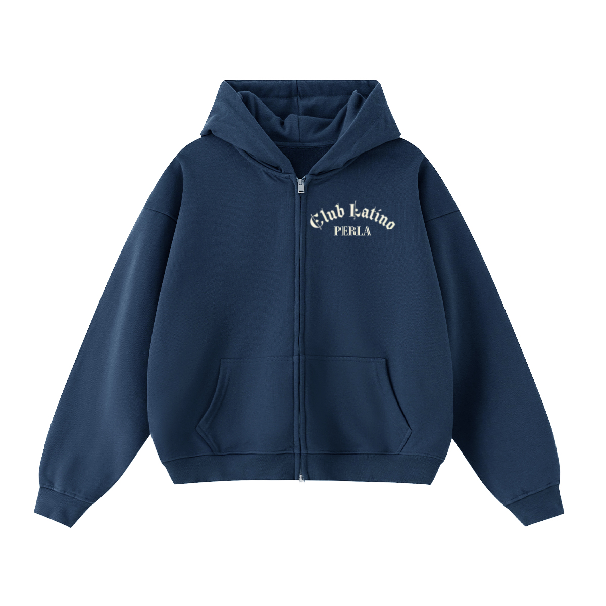 Unisex Cropped Double-Zip Hoodie (460 GSM)