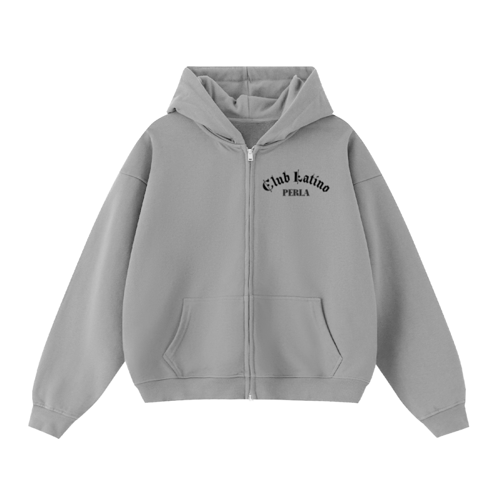 Unisex Cropped Double-Zip Hoodie (460 GSM)