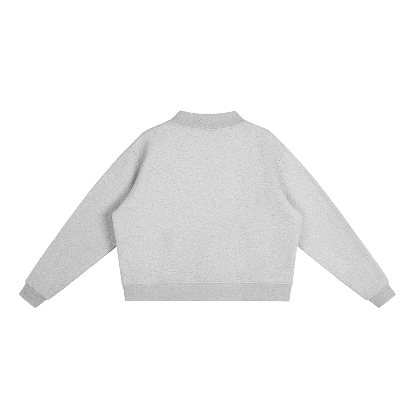 Essential Fleece Mock-Neck Crew Sweatshirt