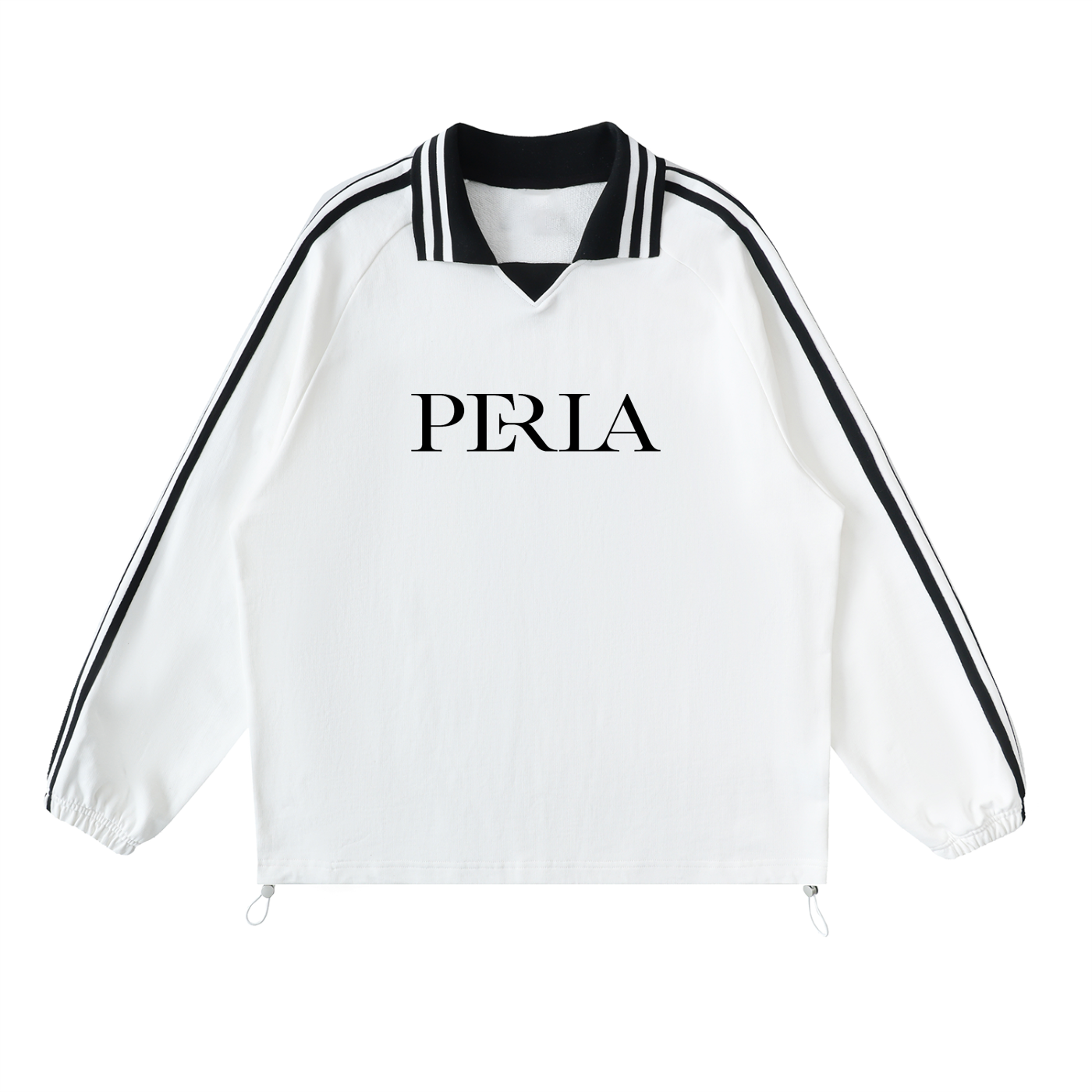Preppy Contrast Collar Sweatshirt