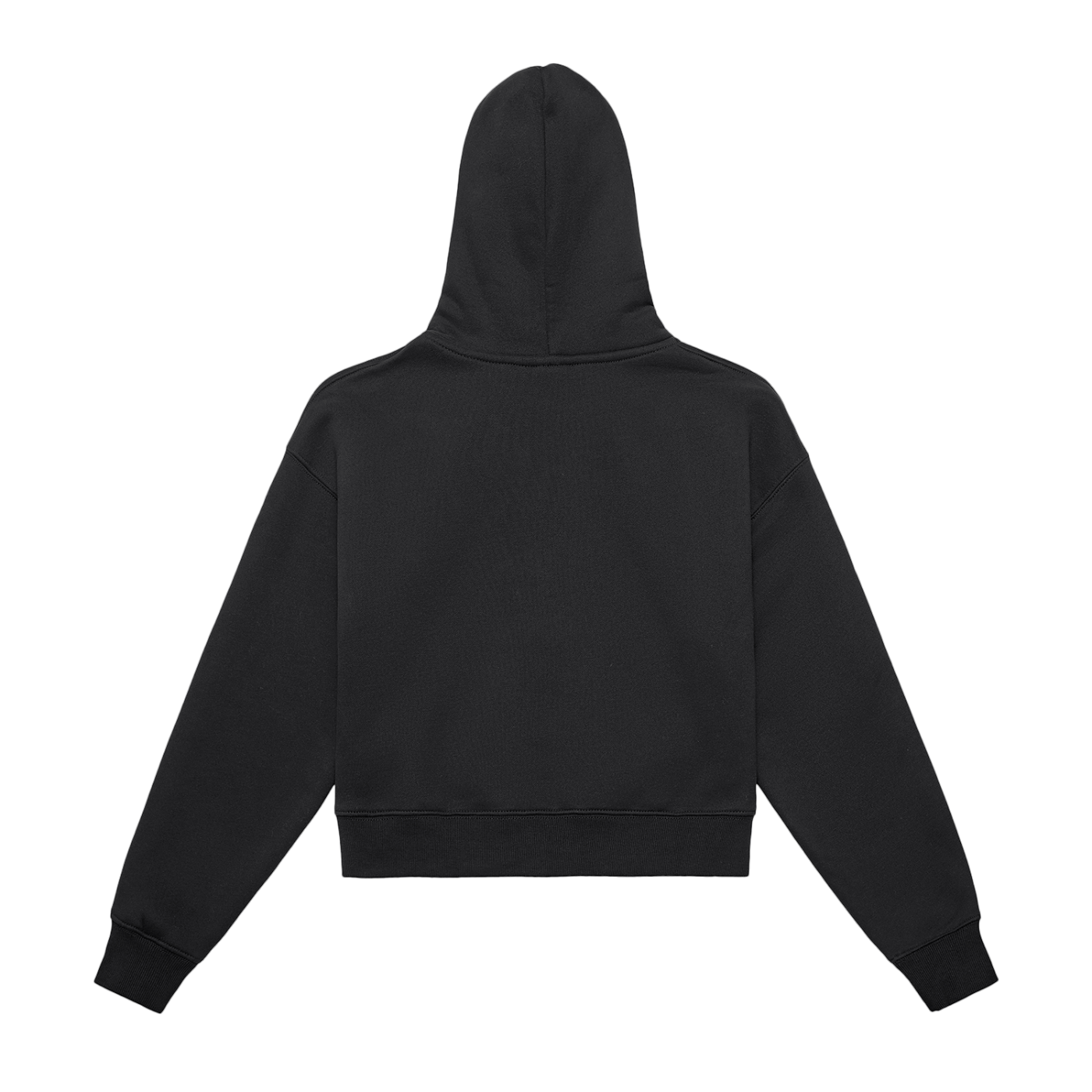 Stylish Fleeced Cropped Zip-Up Hoodie