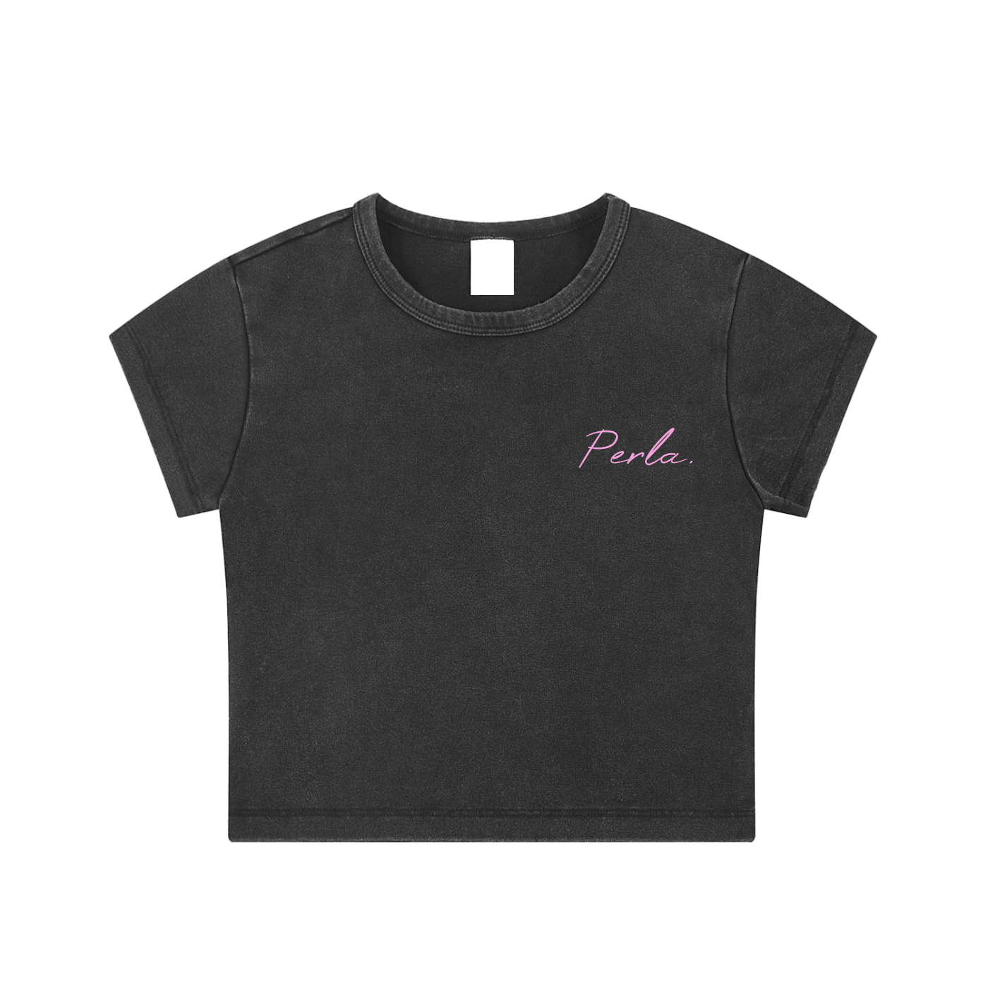 Trendy Snow-Washed Crop Top