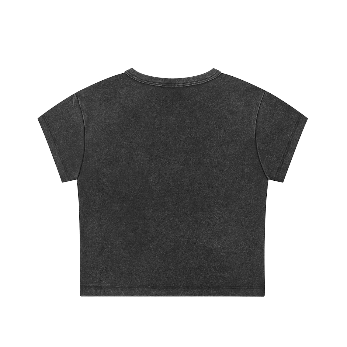 Trendy Snow-Washed Crop Top