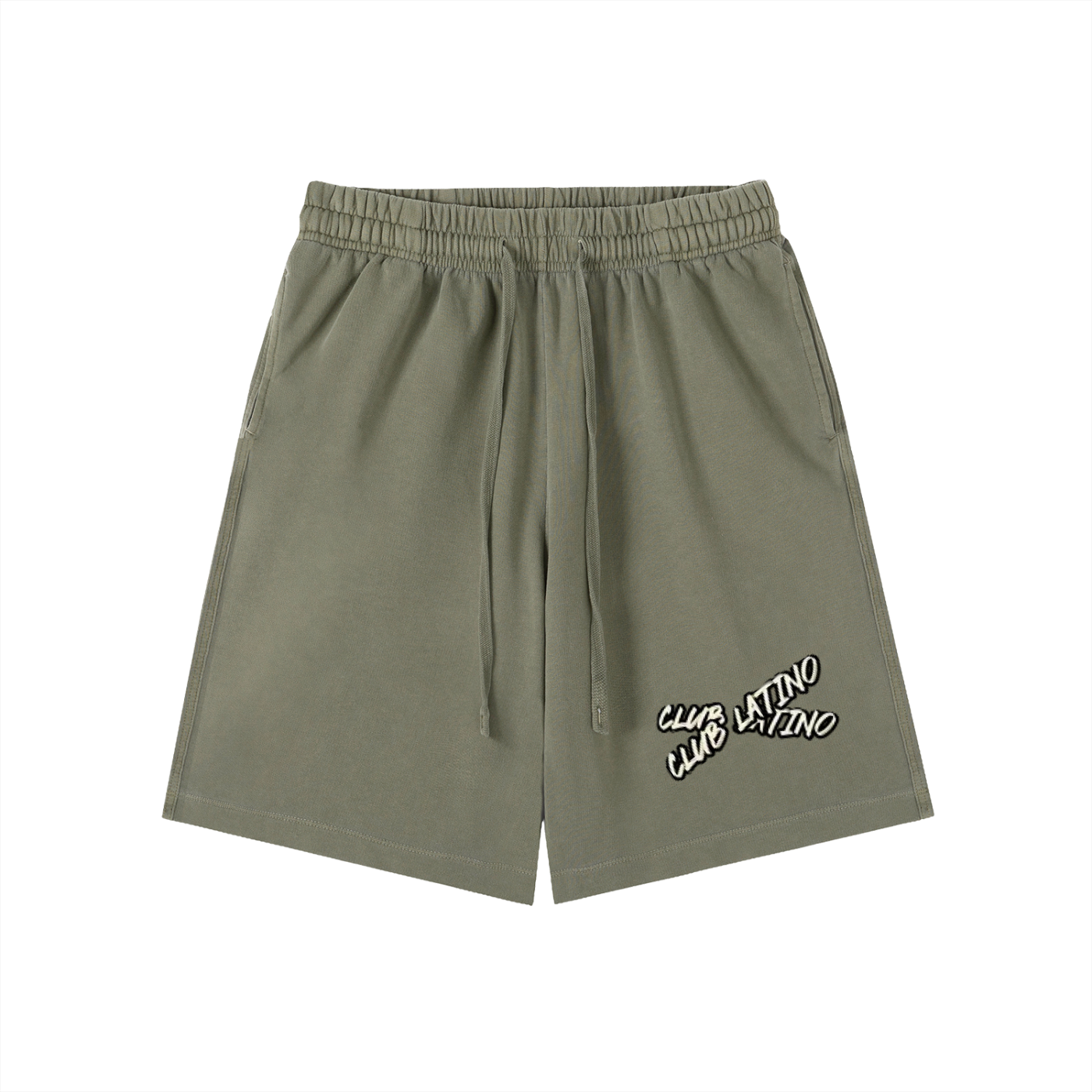 Club Latino Vintage Washed Cotton Shorts – Script Logo
