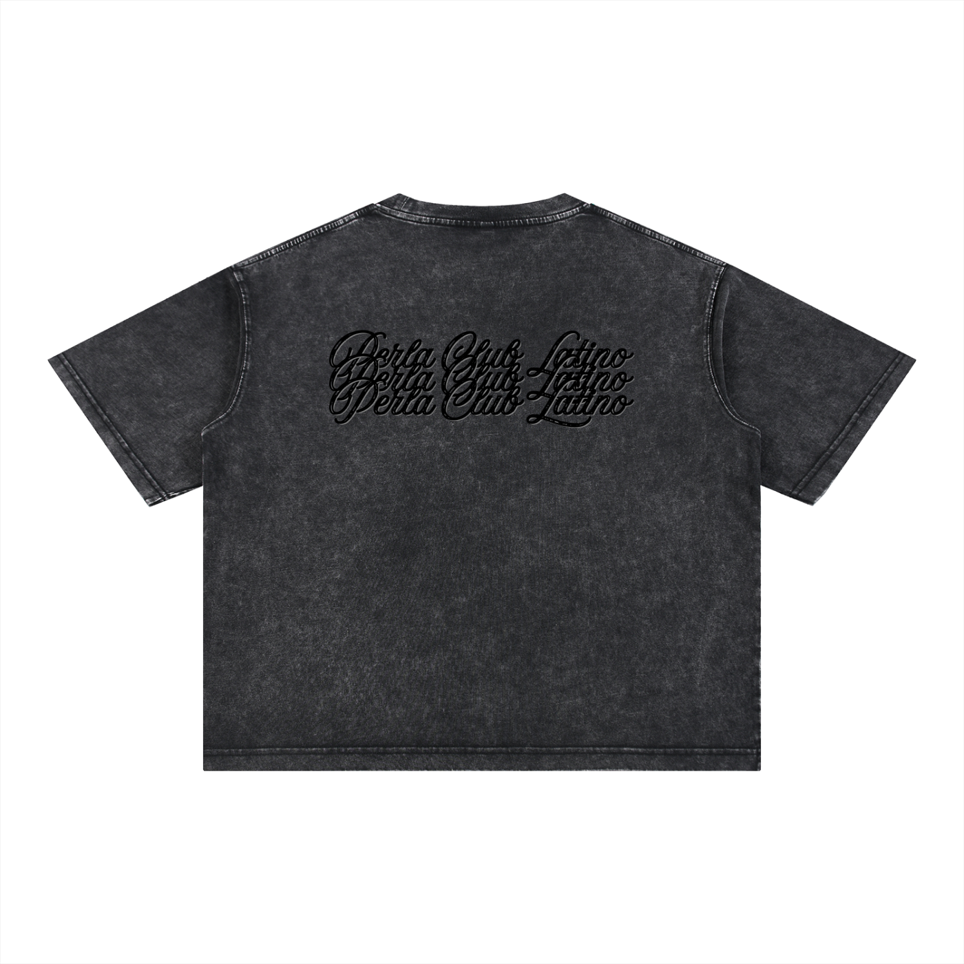 Club Latino Snow Wash Oversized Cropped Tee