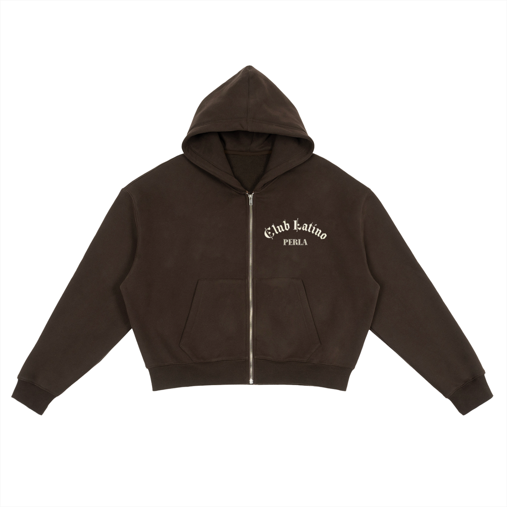 Fleece Boxy Zip-Up Hoodie – Unisex Streetwear | PERLA