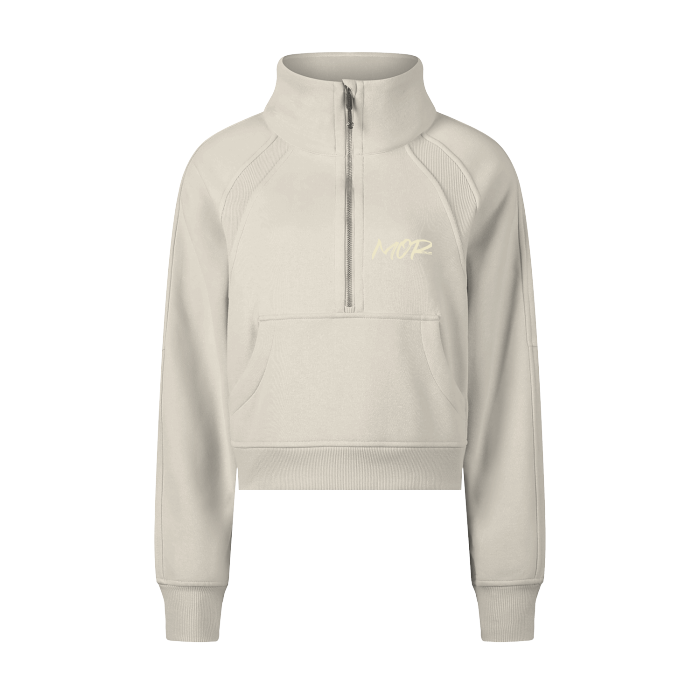 Women's Cropped Half-Zip Hoodie