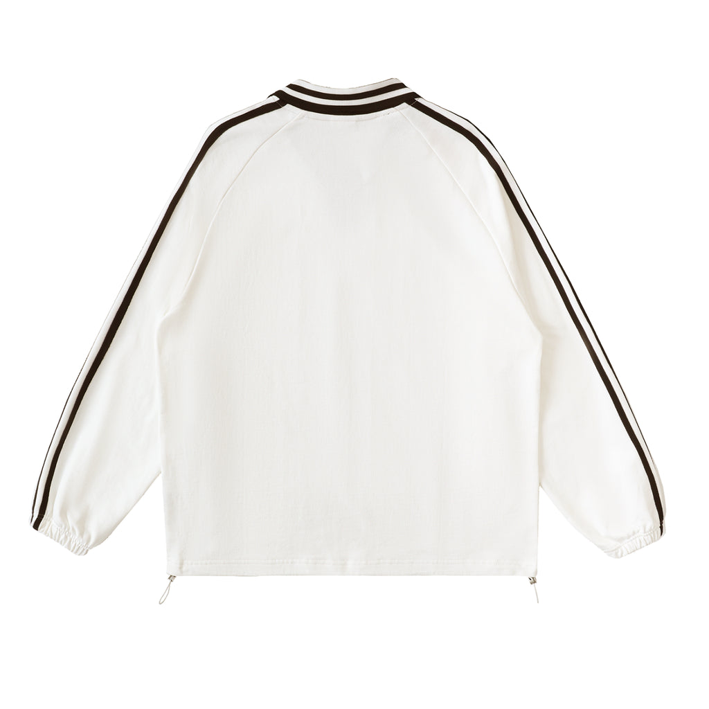 PERLA Contrast Collar Sweatshirt