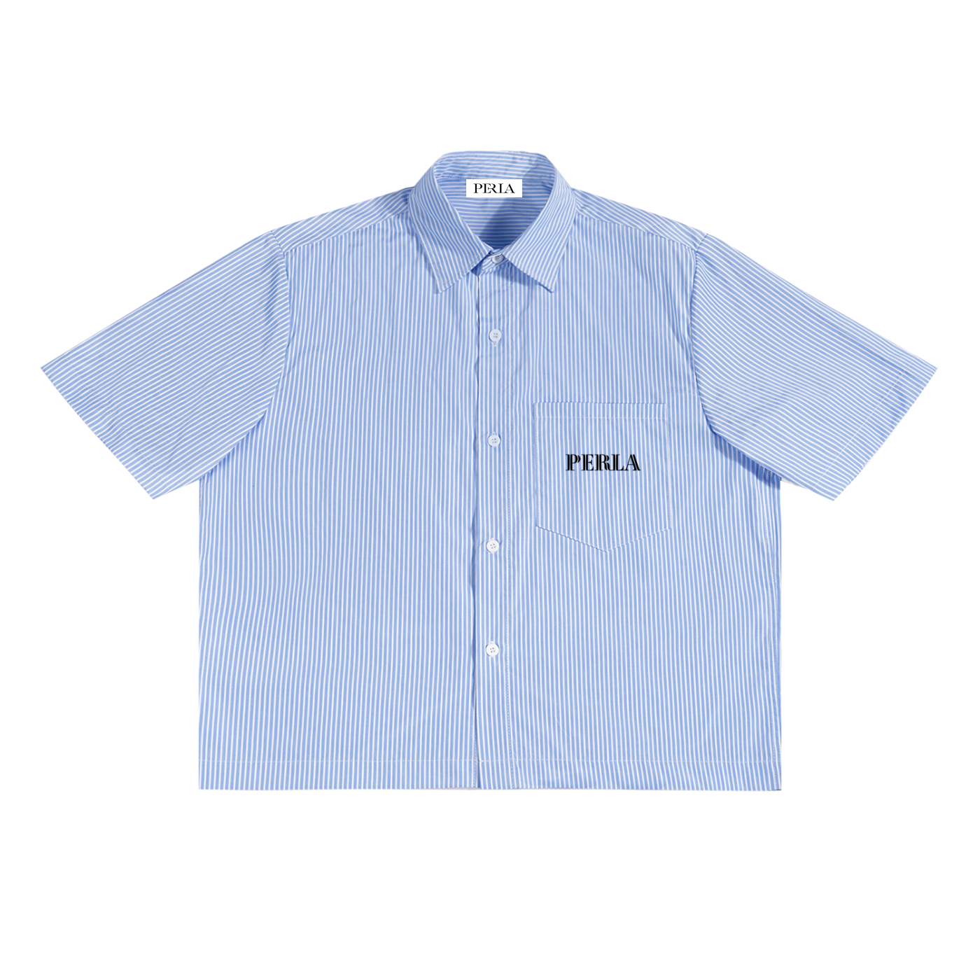 Oversized Vertical Stripe Boxy Shirt