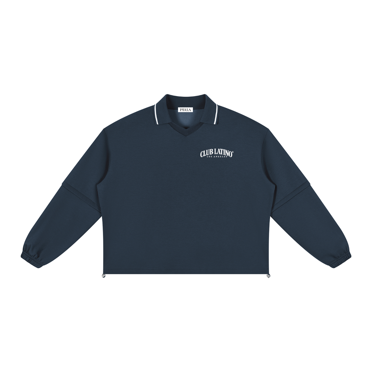 Club Latino “De Aquí y De Allá” Boxy Collared Sweatshirt