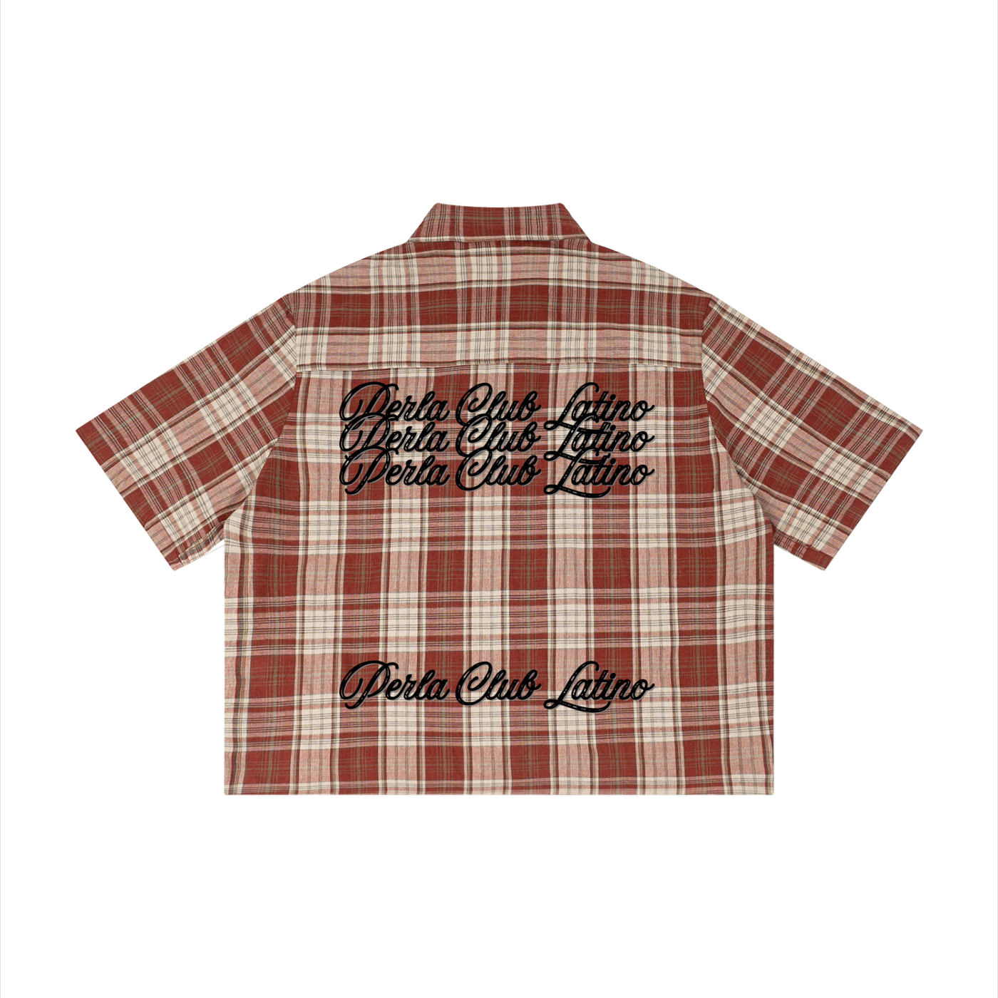 Plaid Boxy Short Sleeve Shirt | Unisex Streetwear | PERLA