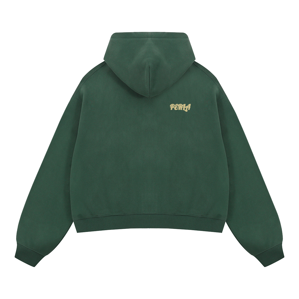 Unisex Boxy Cropped Fleece Zip-up Hoodie(380GSM)