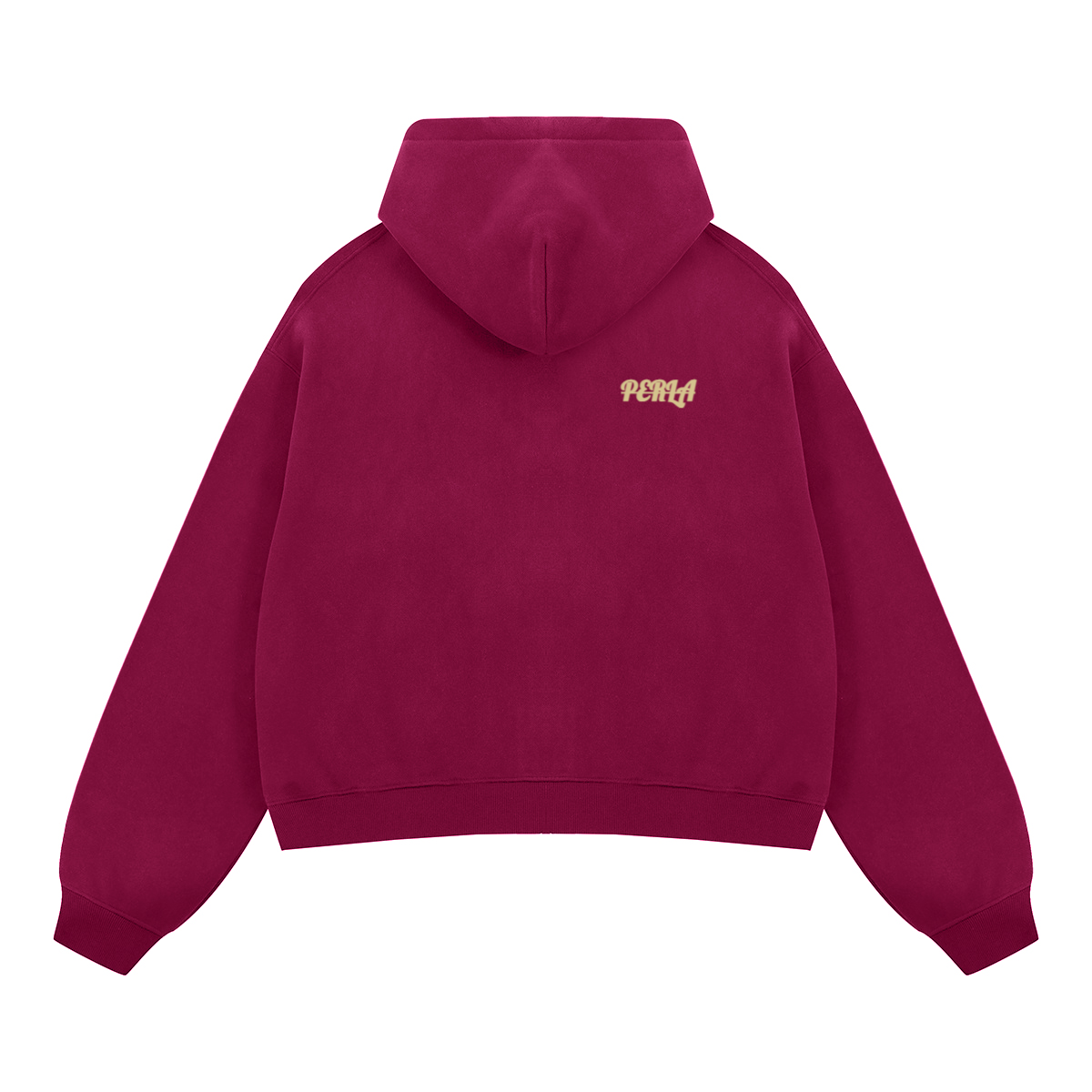 Unisex Boxy Cropped Fleece Zip-up Hoodie(380GSM)