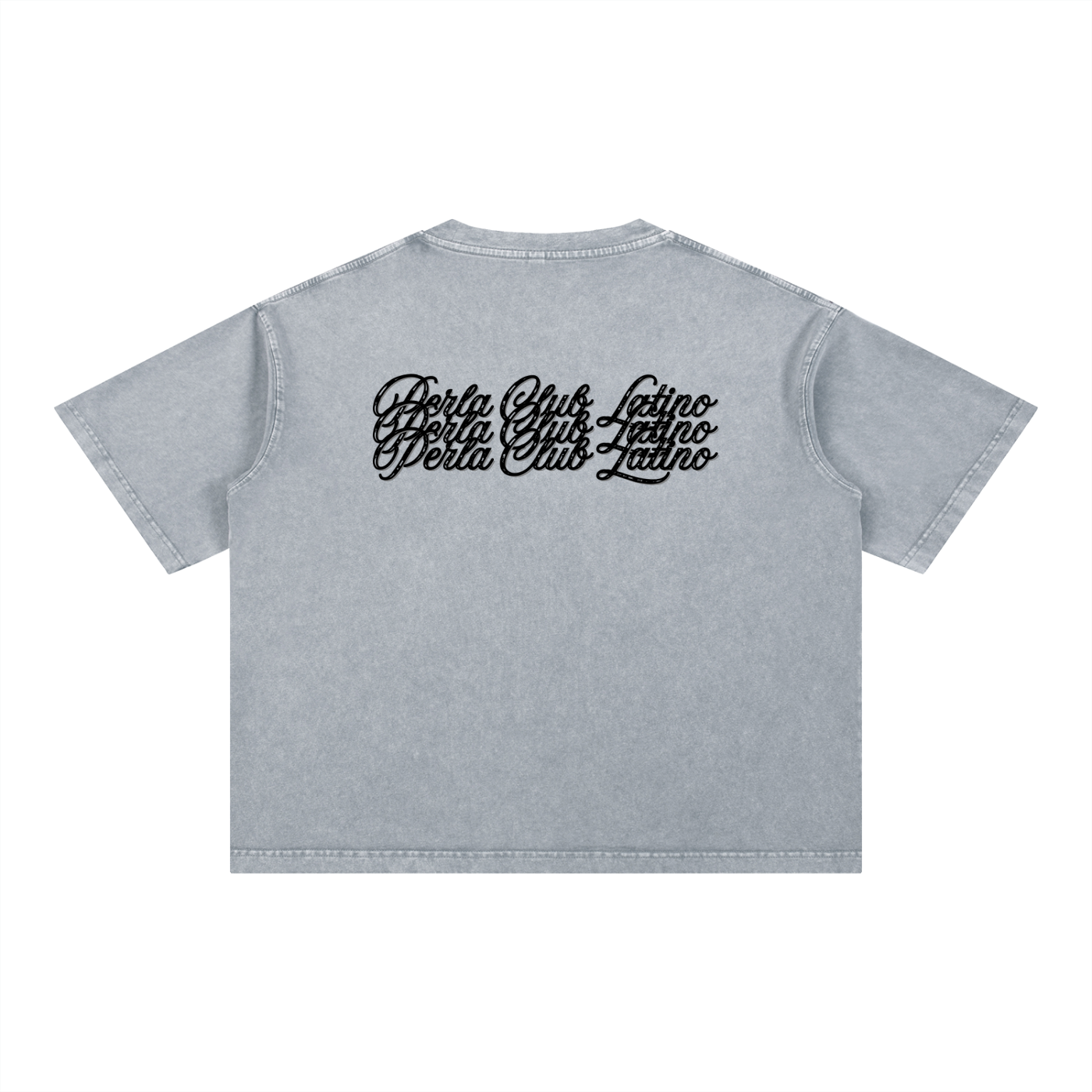 Club Latino Snow Wash Oversized Cropped Tee