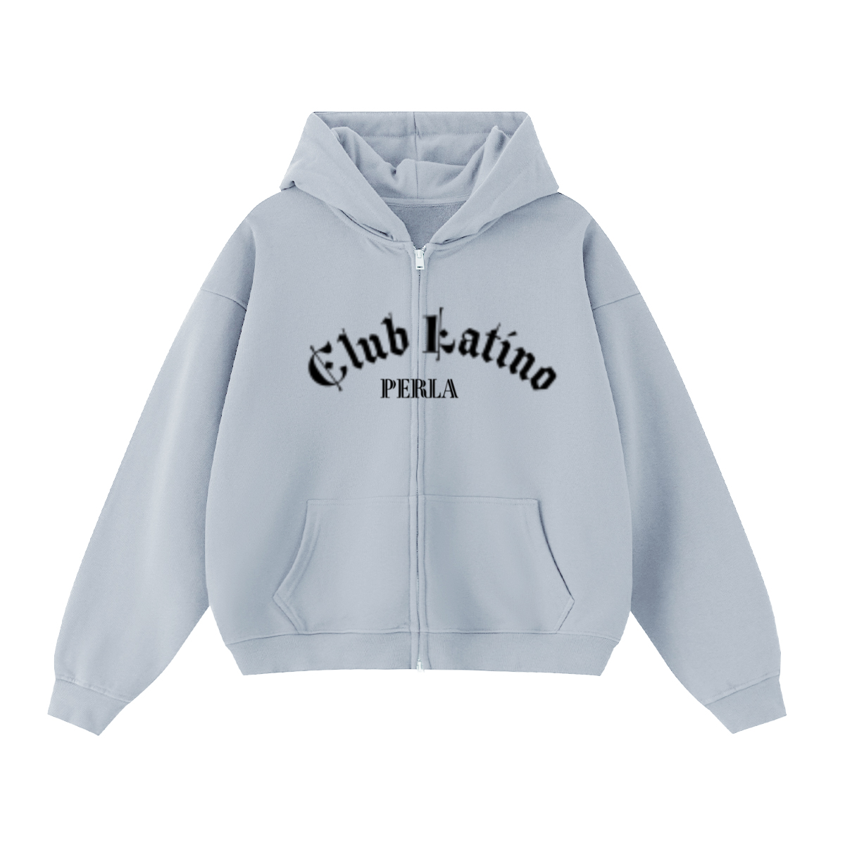 CLP Unisex Cropped Oversized Zip-up Hoodie