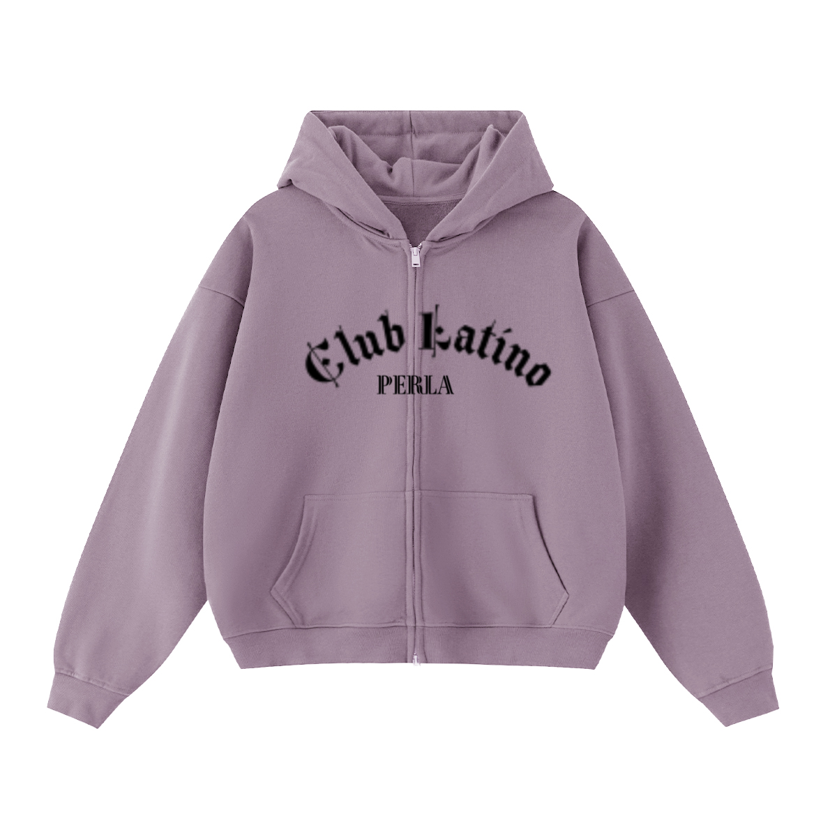 Unisex Cropped Oversized Zip-up Hoodie (460 GSM)