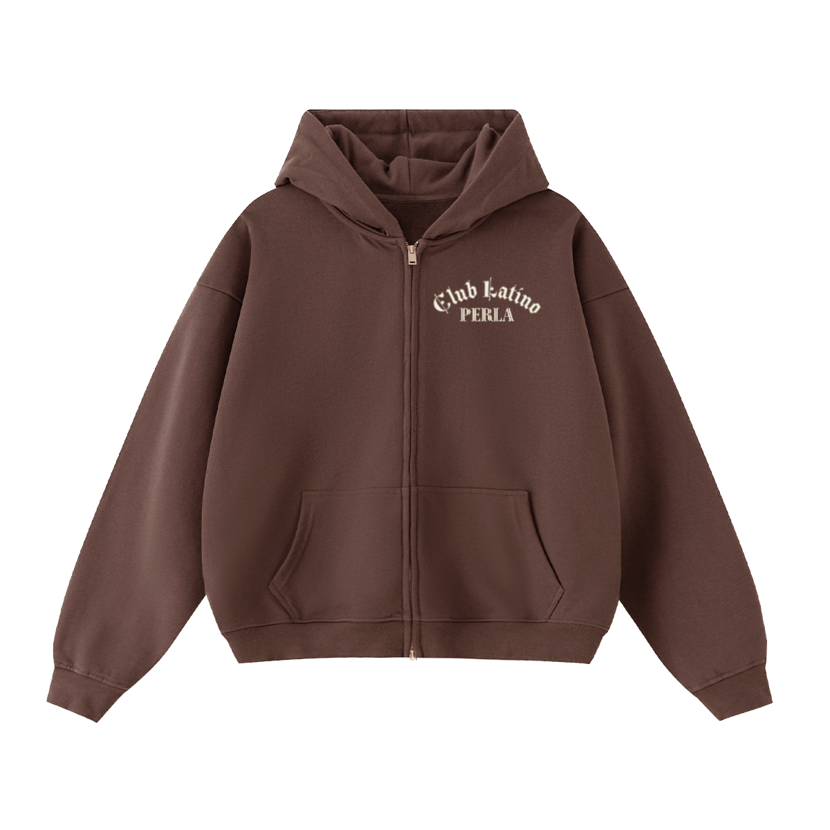Unisex Cropped Double-Zip Hoodie (460 GSM)