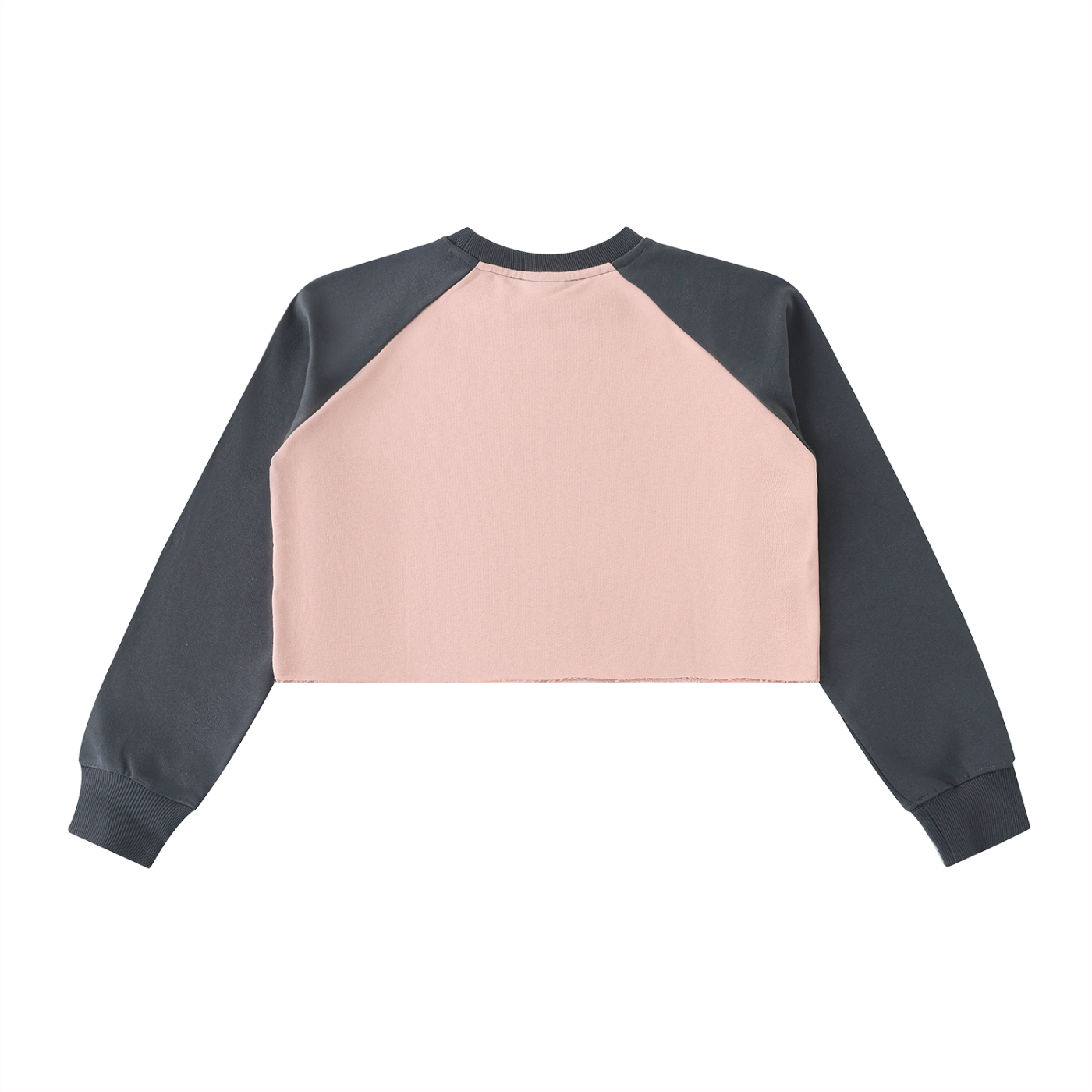 Trendy Color-Block Crop Sweatshirt
