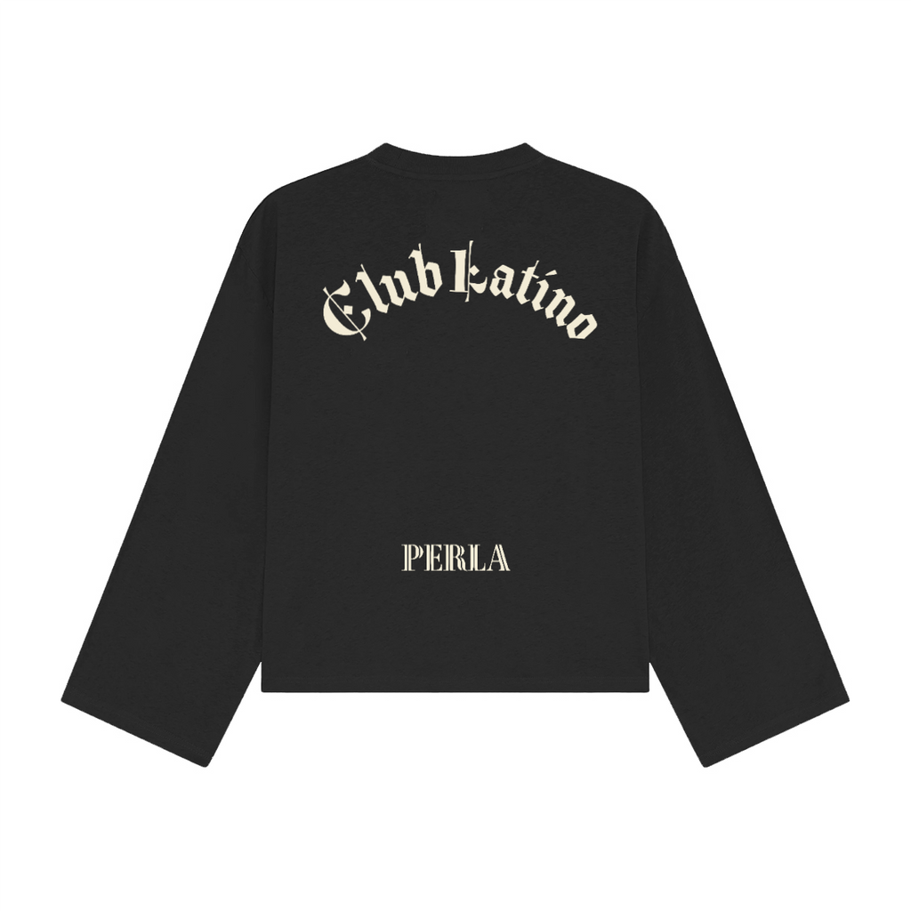 Club Latino Box Fit Lightweight Longsleeve – Unisex Streetwear | PERLA