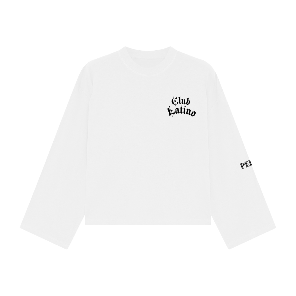 Club Latino Box Fit Chest  Print Long Sleeve – Unisex Streetwear | PERLA