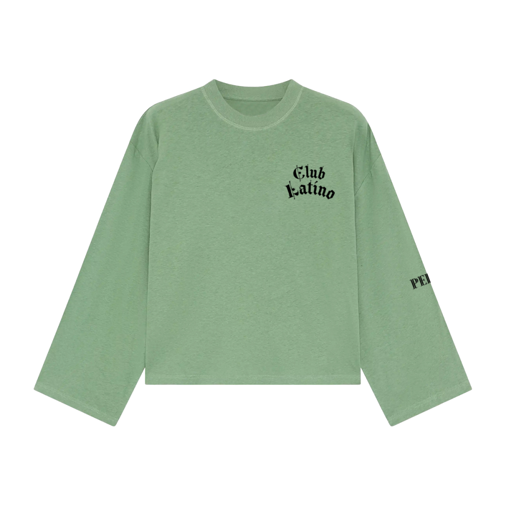 Club Latino Box Fit Chest  Print Long Sleeve – Unisex Streetwear | PERLA