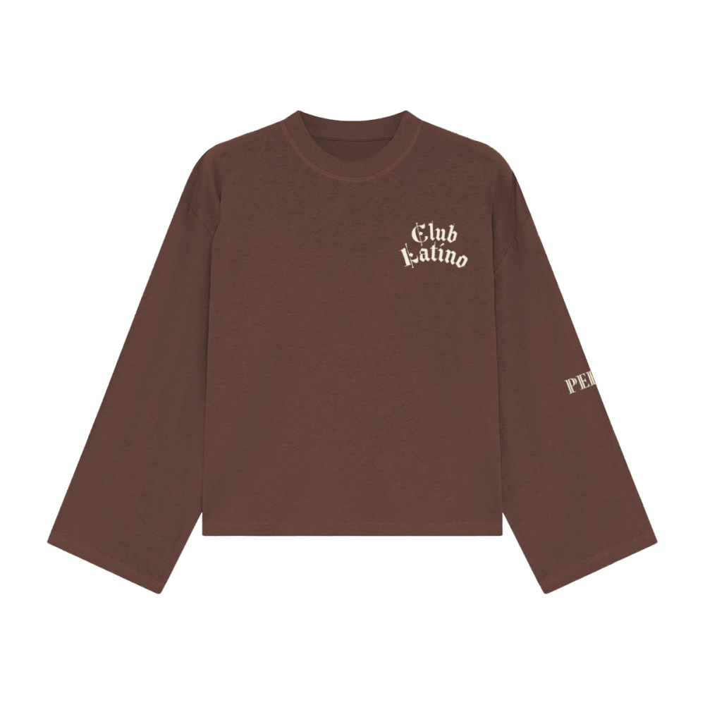 Club Latino Box Fit Chest  Print Long Sleeve – Unisex Streetwear | PERLA