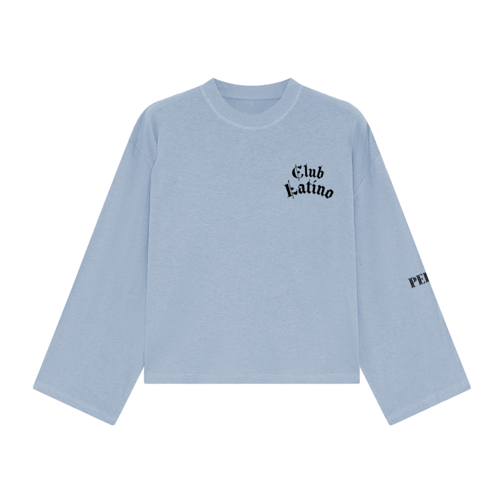 Club Latino Box Fit Chest  Print Long Sleeve – Unisex Streetwear | PERLA