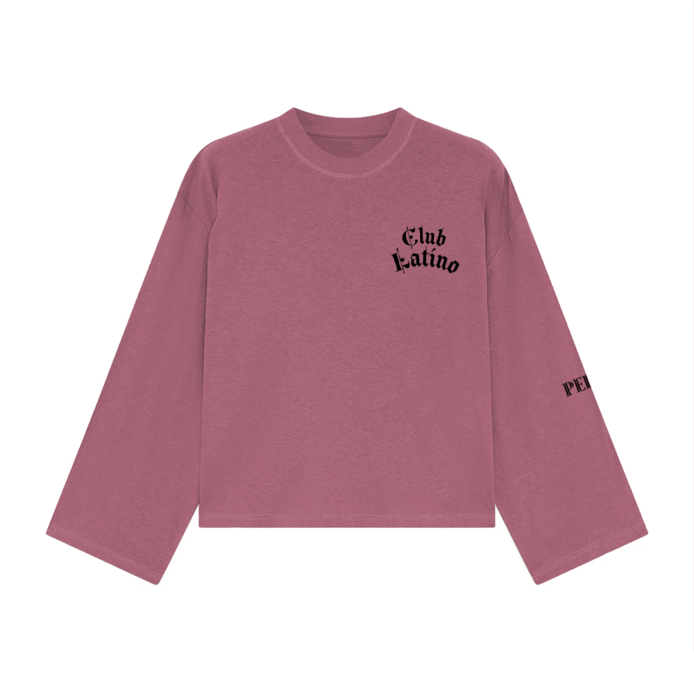 Club Latino Box Fit Chest  Print Long Sleeve – Unisex Streetwear | PERLA