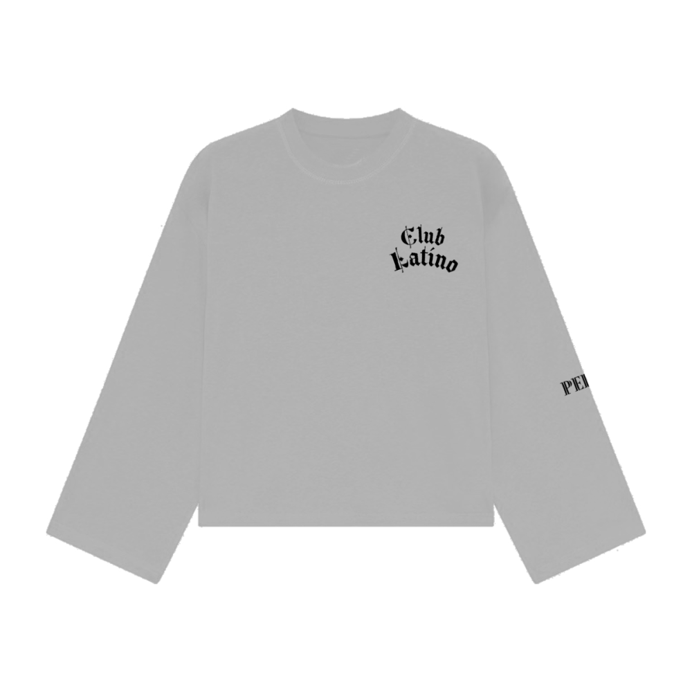 Club Latino Box Fit Chest  Print Long Sleeve – Unisex Streetwear | PERLA