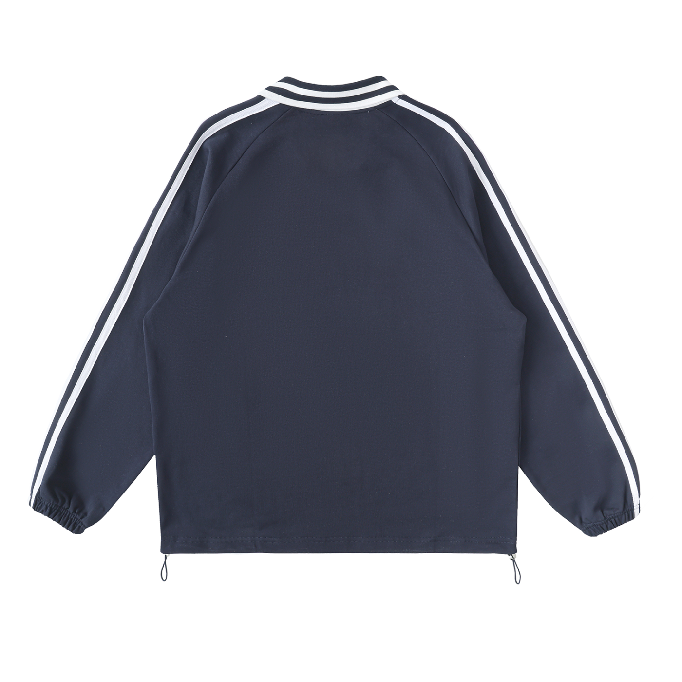 Contrast Striped Lapel Collar Sweatshirt – Unisex Streetwear | PERLA