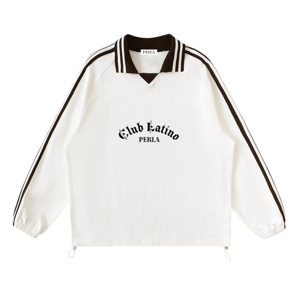 PERLA Contrast Collar Sweatshirt