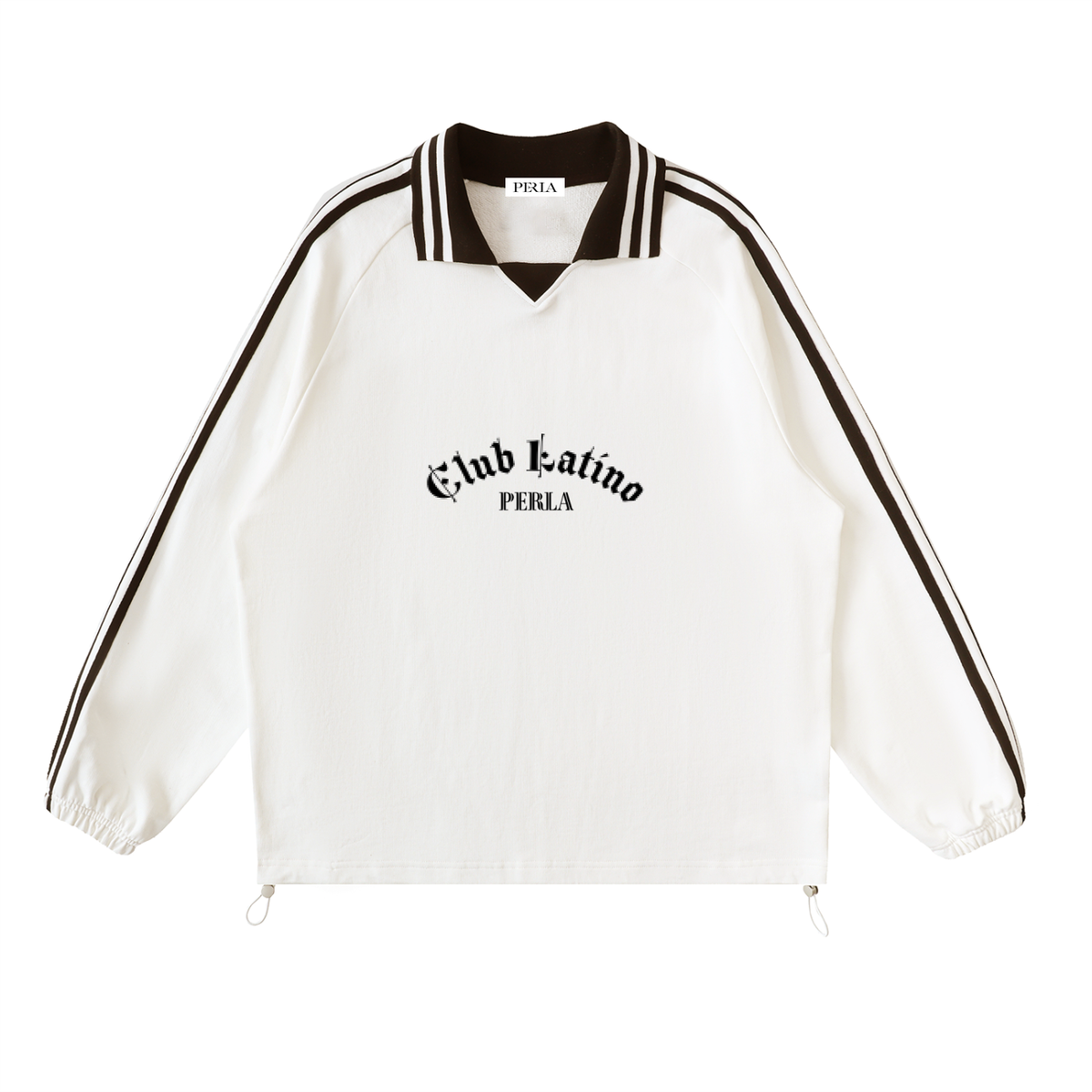 PERLA Contrast Collar Sweatshirt