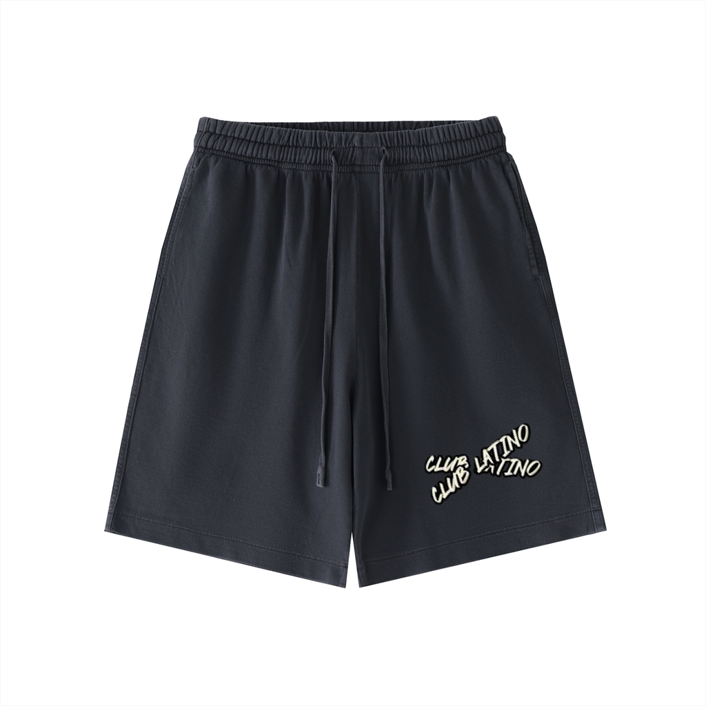 Club Latino Vintage Washed Cotton Shorts – Script Logo