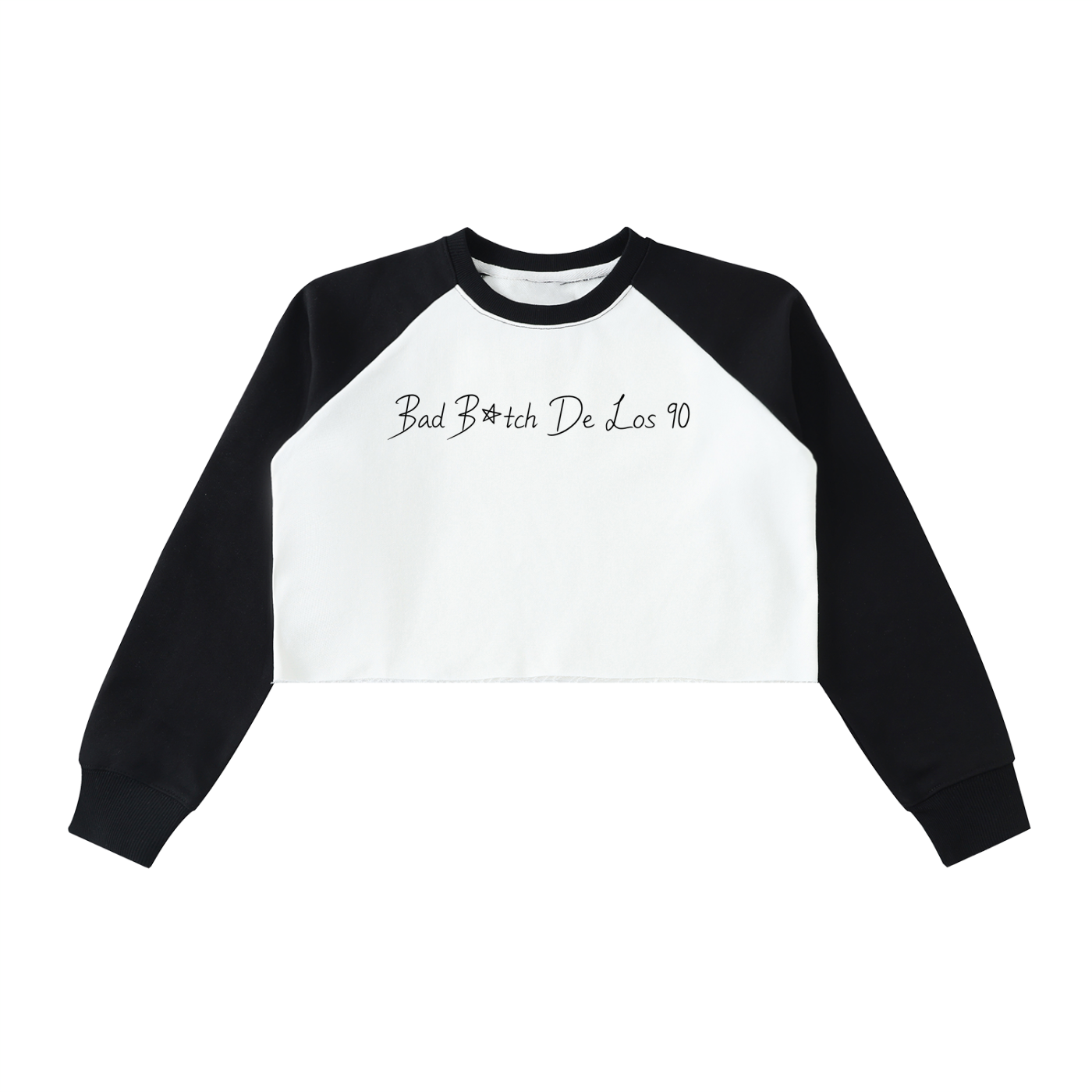 Trendy Color-Block Crop Sweatshirt