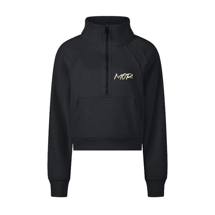 Women's Cropped Half-Zip Hoodie