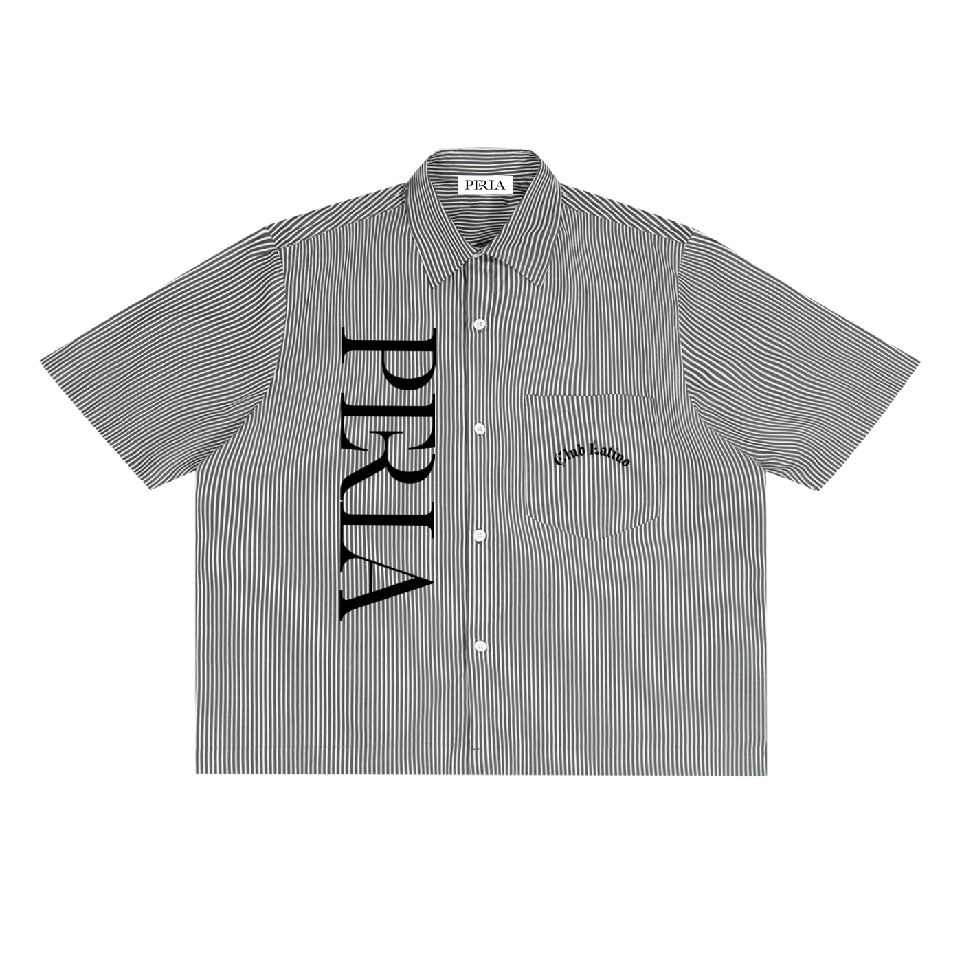 Oversized Vertical Stripe Boxy Shirt