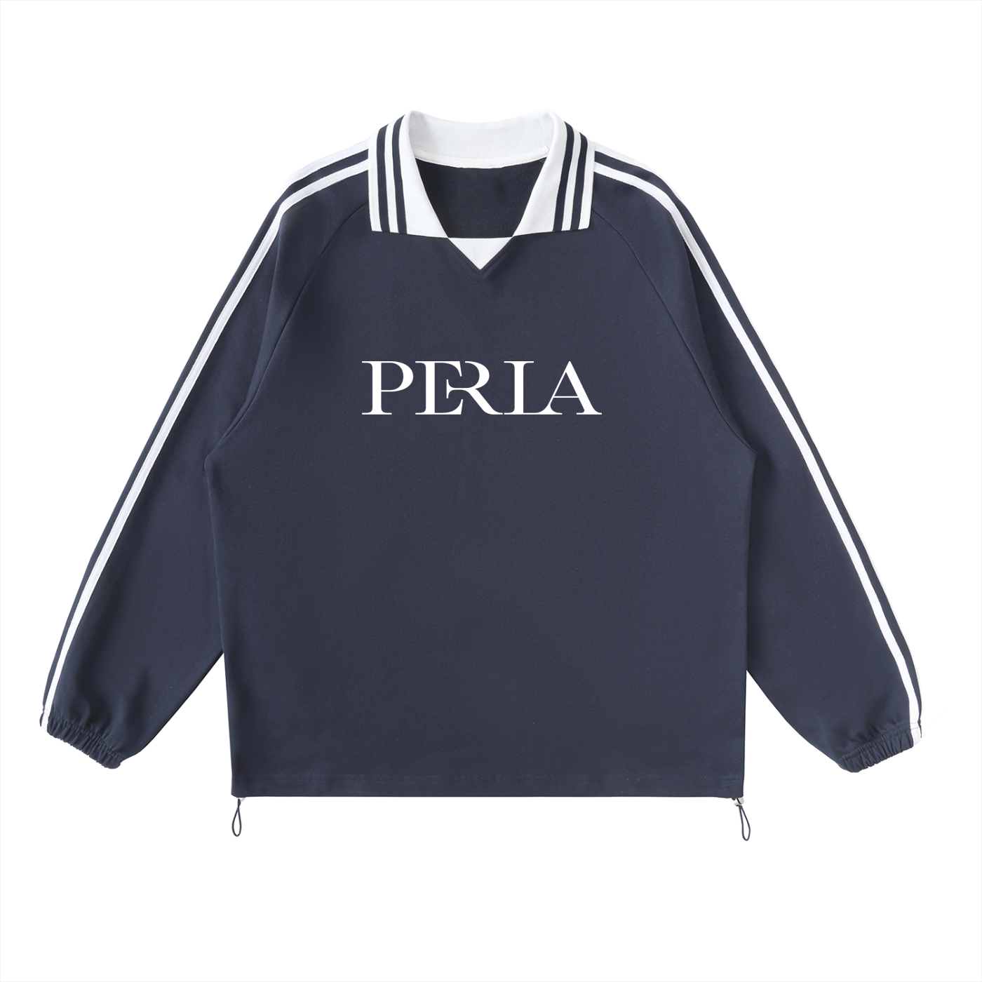Preppy Contrast Collar Sweatshirt