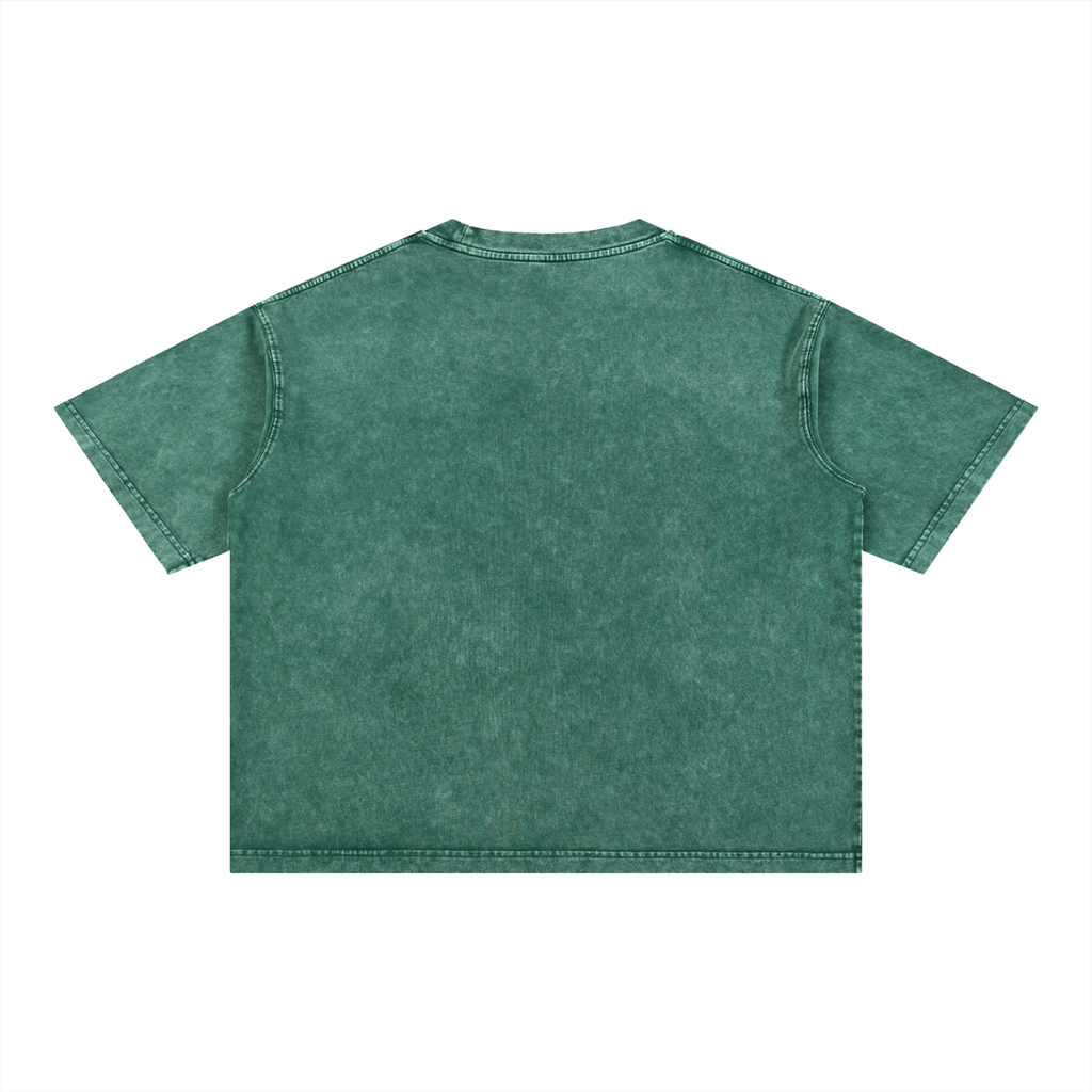 Mineral Wash Boxy Cotton T-Shirt – Unisex Streetwear | PERLA