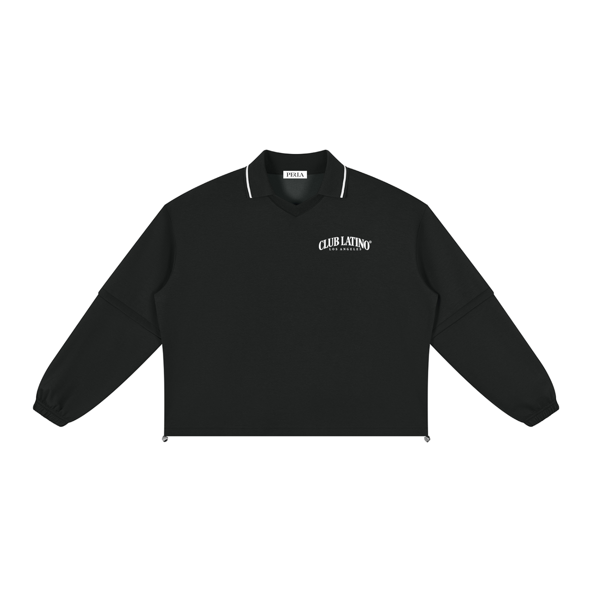 Club Latino “De Aquí y De Allá” Boxy Collared Sweatshirt