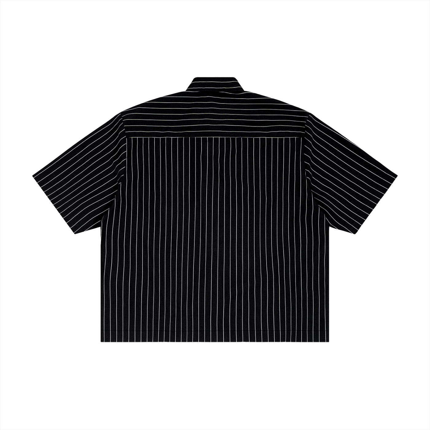 PERLA Pinstripe Boxy Button-Up