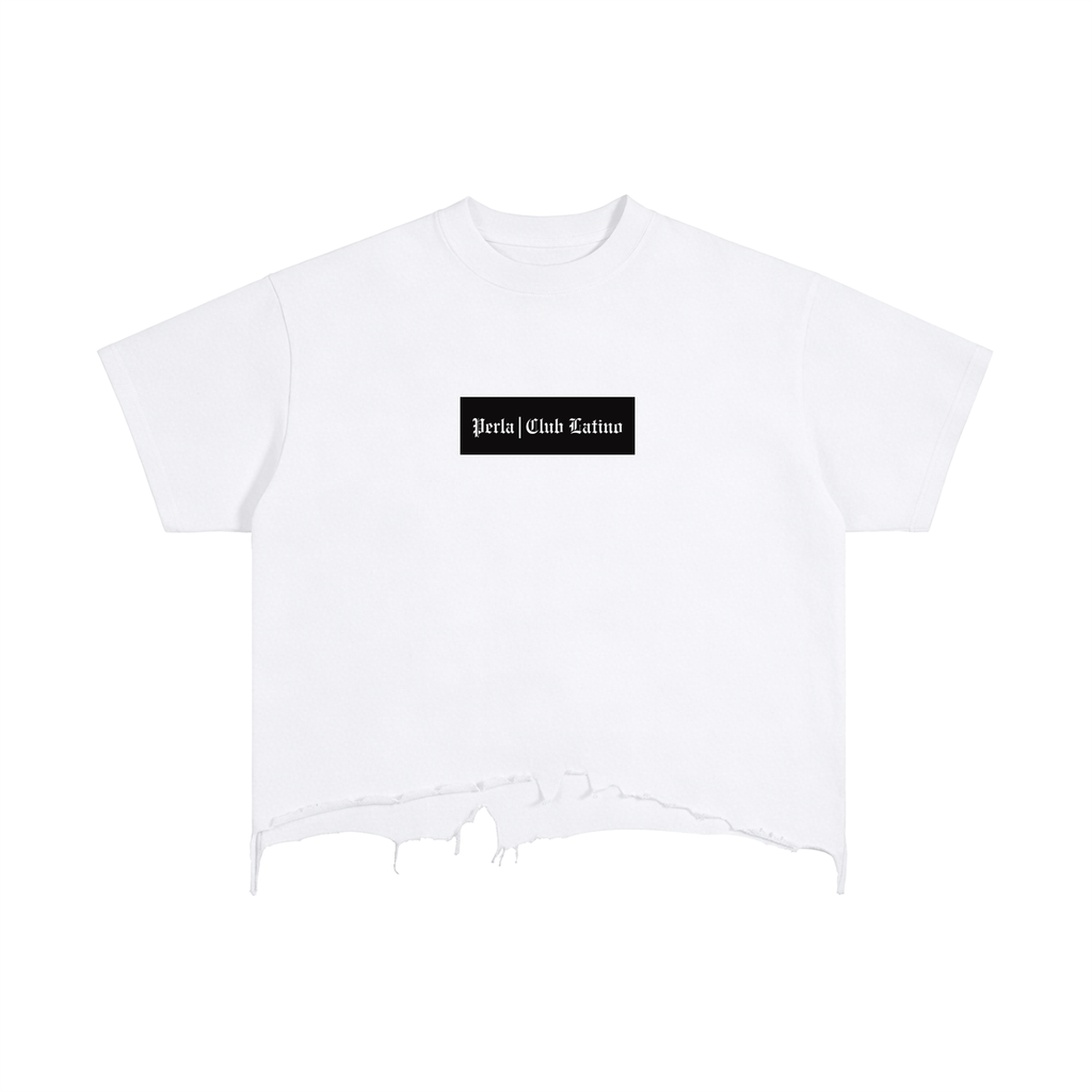 PERLA Vintage Distressed Boxy Tee
